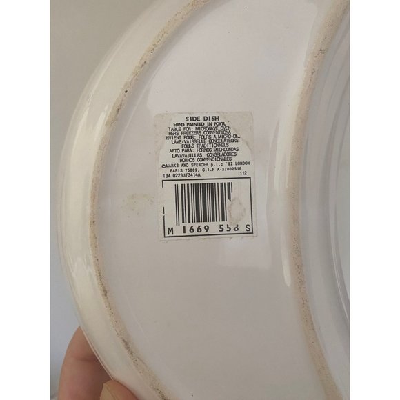 1992 Vintage Set of 4 Moon Shaped Serving Plates - Picture 4 of 6